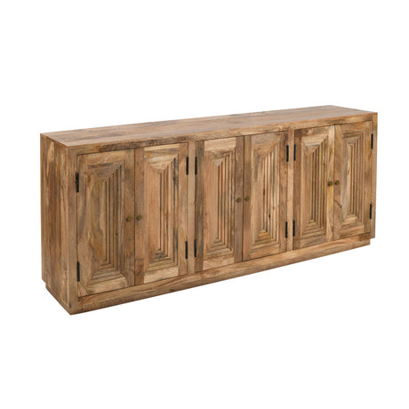 Ronan Brown Six-Door Sideboard - Ornate Home