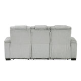 Ronan Light-Gray Double Reclining Sofa - Ornate Home