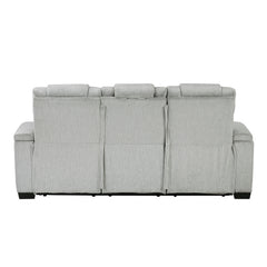 Ronan Light-Gray Double Reclining Sofa - Ornate Home