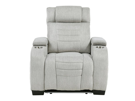 Ronan Light-Gray Reclining Chair - Ornate Home