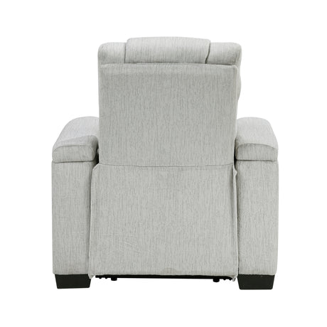 Ronan Light-Gray Reclining Chair - Ornate Home