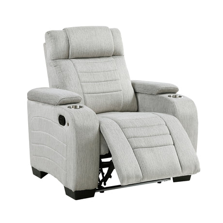 Ronan Light-Gray Reclining Chair - Ornate Home