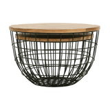 Rondo Black 2-Pc Nesting Cocktail Tables Set - Ornate Home