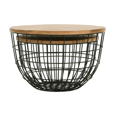 Rondo Black 2-Pc Nesting Cocktail Tables Set - Ornate Home