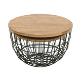 Rondo Black 2-Pc Nesting Cocktail Tables Set - Ornate Home