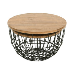 Rondo Black 2-Pc Nesting Cocktail Tables Set - Ornate Home
