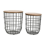 Rondo Black 2-Pc Nesting End Tables Set - Ornate Home