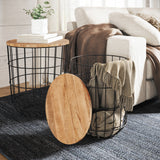 Rondo Black 2-Pc Nesting End Tables Set - Ornate Home