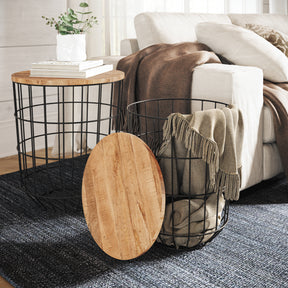 Rondo Black 2-Pc Nesting End Tables Set - Ornate Home