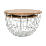 Rondo White 2-Pc Nesting Cocktail Tables Set - Ornate Home