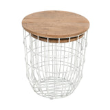 Rondo White 2-Pc Nesting End Tables Set - Ornate Home