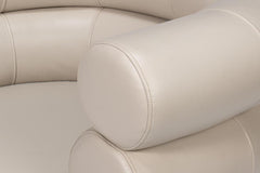 Rondo White Occasional Leather Chair - Ornate Home