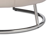 Rondo White Occasional Leather Chair - Ornate Home
