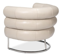 Rondo White Occasional Leather Chair - Ornate Home