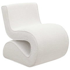 Ronea Boucle Armless Curved Accent Chair - Ornate Home