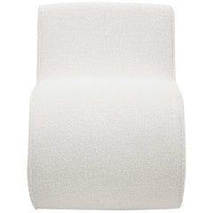 Ronea Boucle Armless Curved Accent Chair - Ornate Home