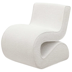 Ronea Boucle Armless Curved Accent Chair - Ornate Home