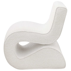 Ronea Boucle Armless Curved Accent Chair - Ornate Home