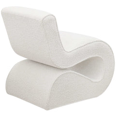 Ronea Boucle Armless Curved Accent Chair - Ornate Home