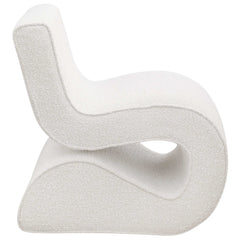 Ronea Boucle Armless Curved Accent Chair - Ornate Home