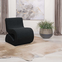 Ronea Boucle Armless Curved Accent Chair - Ornate Home
