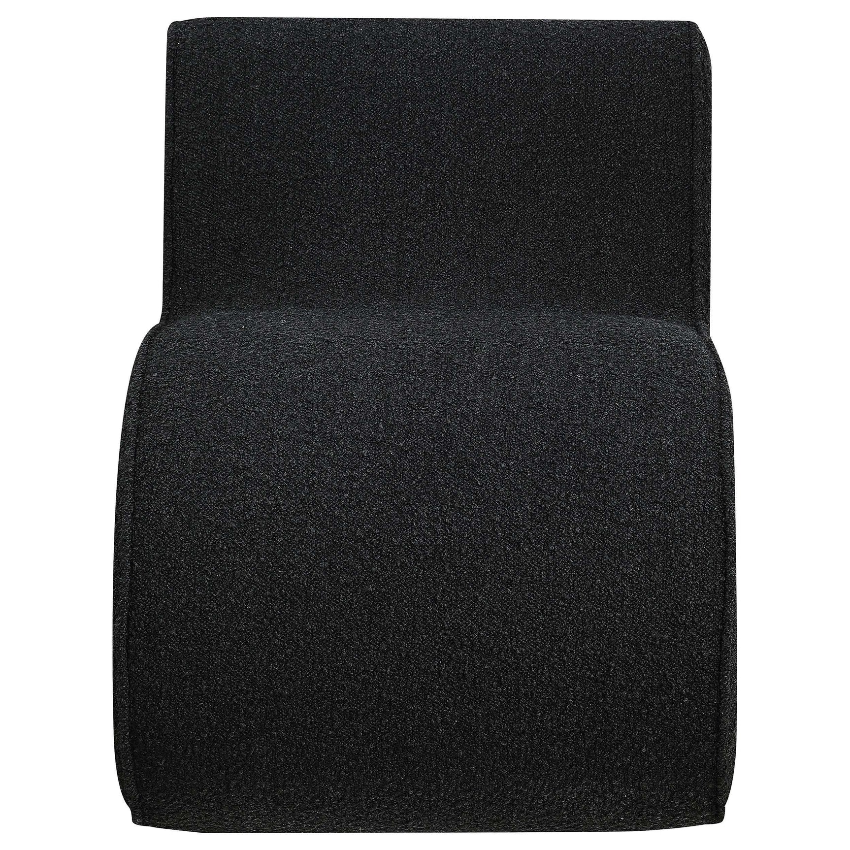 Ronea Boucle Armless Curved Accent Chair - Ornate Home