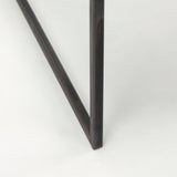 Ronin Black Square 2-Tier Wood Metal Accent Table - Ornate Home