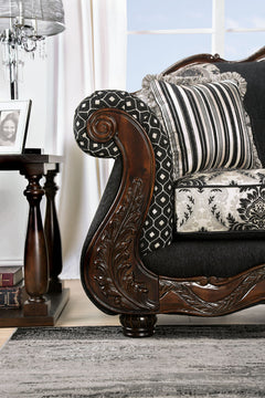 Ronja Black Loveseat - Ornate Home