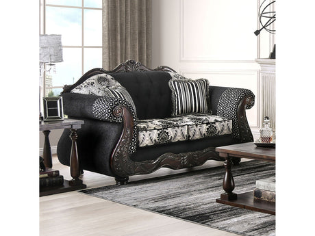 Ronja Black Loveseat - Ornate Home