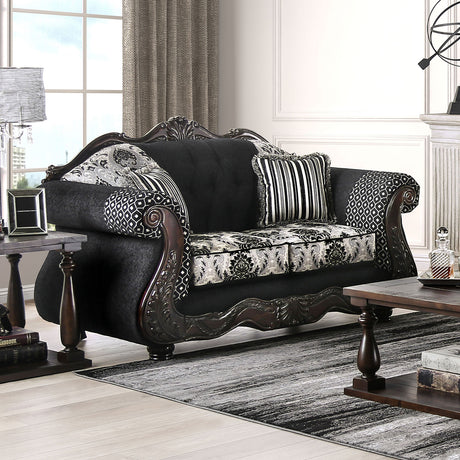 Ronja Black Sofa & Loveseat - Ornate Home