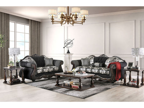 Ronja Black Sofa & Loveseat - Ornate Home