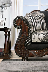 Ronja Black Sofa & Loveseat - Ornate Home