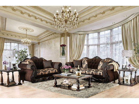 Ronja Dark Brown Sofa & Loveseat - Ornate Home