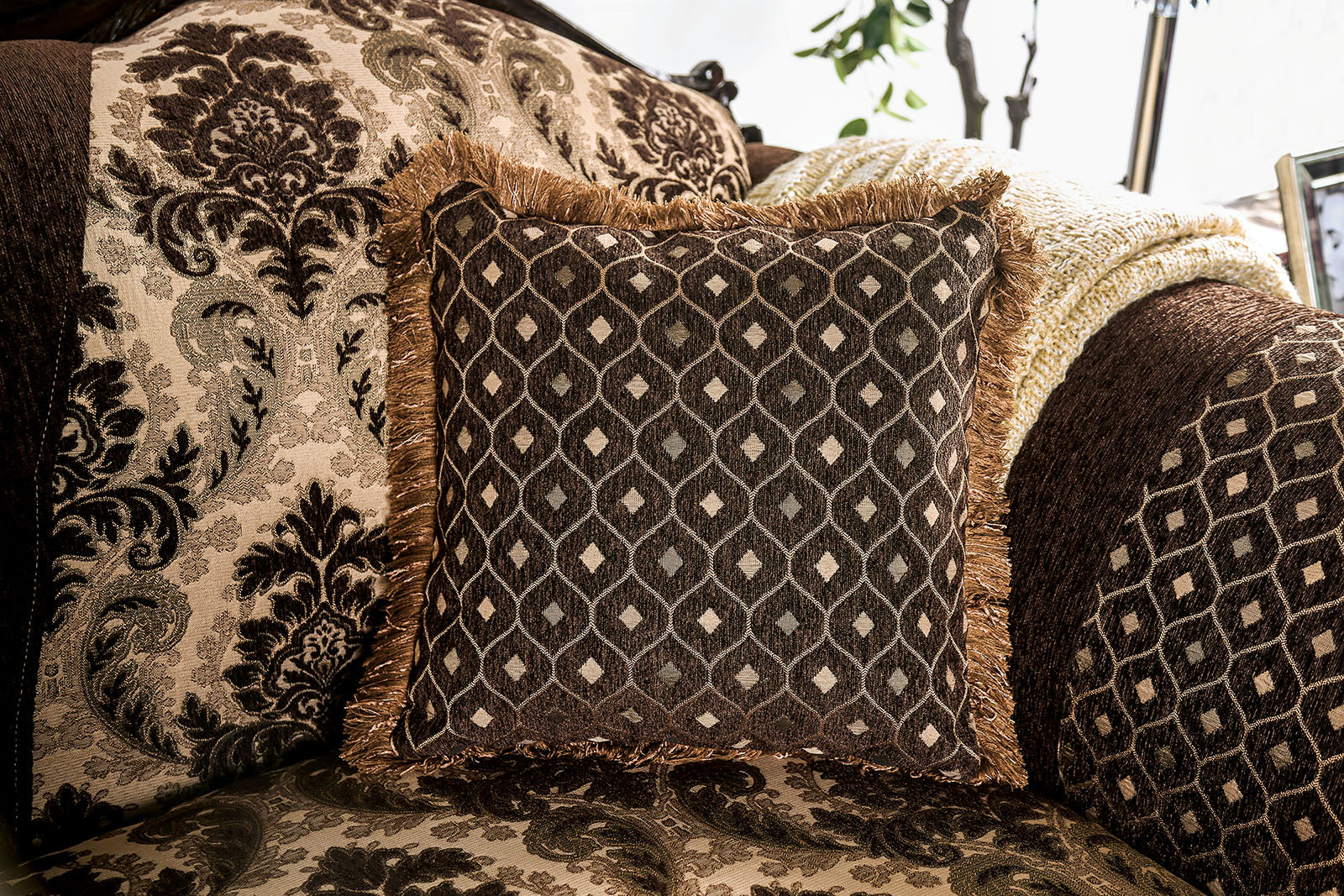 Ronja Dark Brown Sofa - Ornate Home