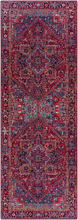 Ronneby Red Traditional Area Rug - Ornate Home