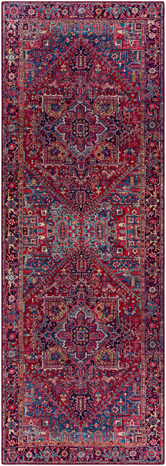 Ronneby Red Traditional Area Rug - Ornate Home