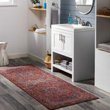 Ronneby Red Traditional Area Rug - Ornate Home