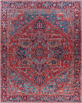 Ronneby Red Traditional Area Rug - Ornate Home