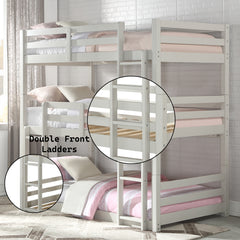 Ronnie Triple Bunk Bed - Twin - Ornate Home