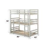 Ronnie Triple Bunk Bed - Twin - Ornate Home