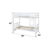 Ronnie White Bunk Bed (Twin/Twin) - Ornate Home