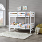 Ronnie White Bunk Bed (Twin/Twin) - Ornate Home
