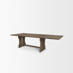 Rooke Brown Rectangular Extendable Dining Table