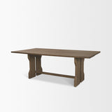 Rooke Brown Rectangular Extendable Dining Table - Ornate Home