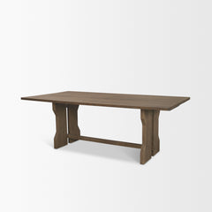 Rooke Brown Rectangular Extendable Dining Table