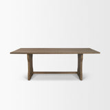 Rooke Brown Rectangular Extendable Dining Table - Ornate Home