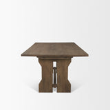 Rooke Brown Rectangular Extendable Dining Table - Ornate Home