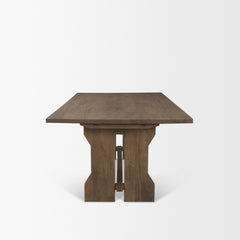 Rooke Brown Rectangular Extendable Dining Table