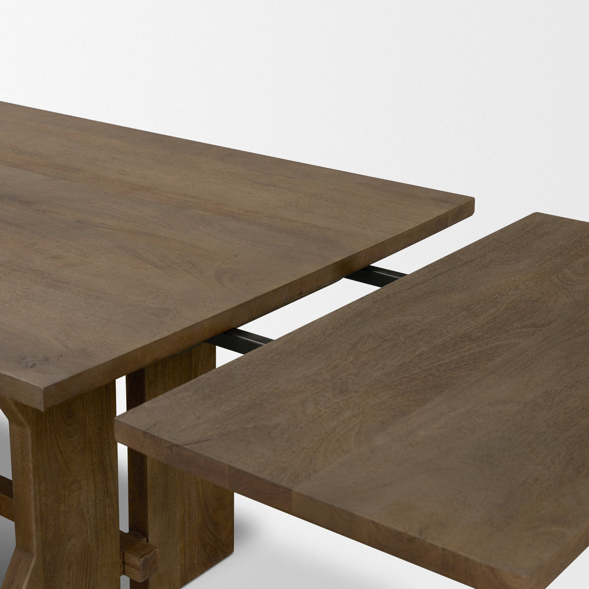 Rooke Brown Rectangular Extendable Dining Table - Ornate Home