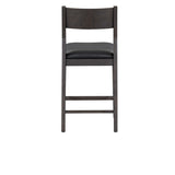 Rooney Ash Leather/Wood Counter Stool - Ornate Home